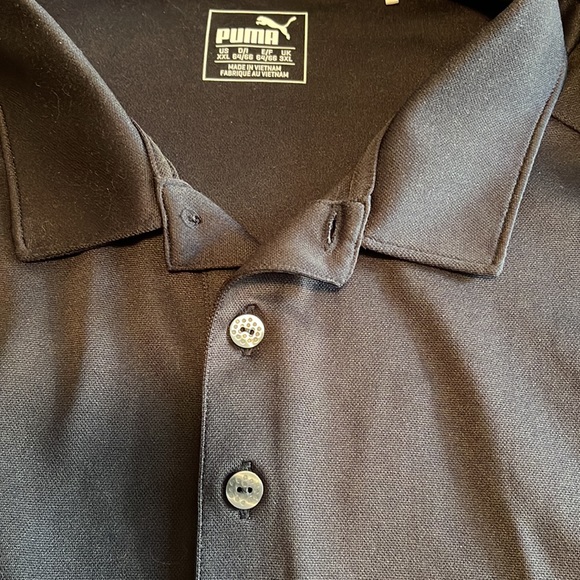 Puma Golf polo with Mercedes-Benz logo stitched on sleeve - Picture 6 of 7